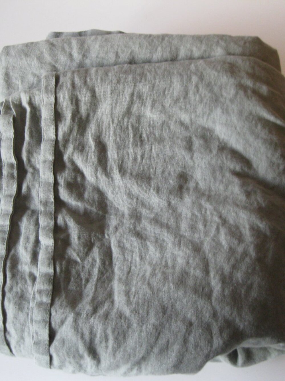 Casaluna 100% Linen Full Flat Sheet - Sage Green